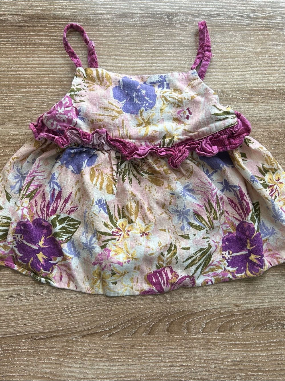 Matilda Jane enchanted Garden Hibiscus Tank Size 6